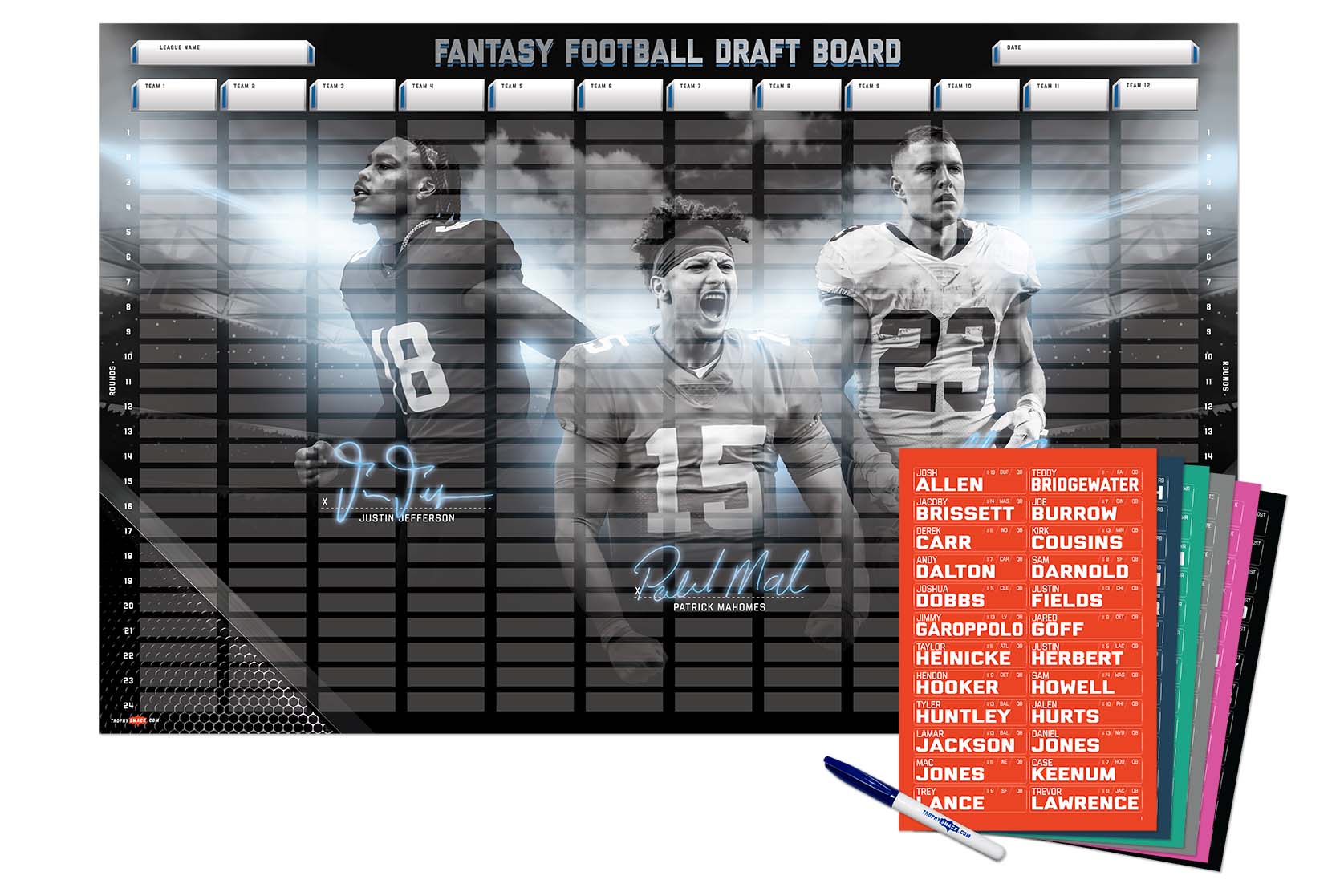 fantasy football draft board